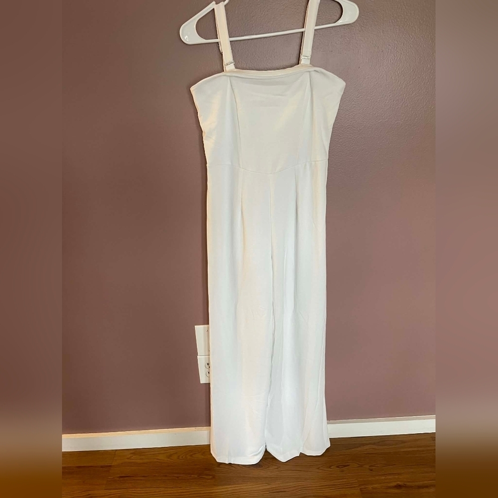 Target White Jumpsuit with Removable Straps Size S NWT